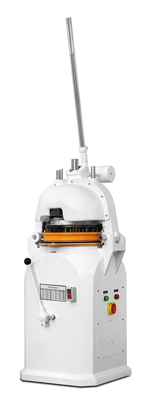 Semi-automatic dough divdier and rounder machine